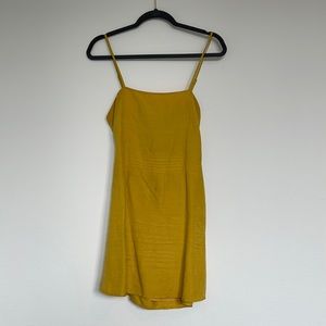 Linen Mustard Dress